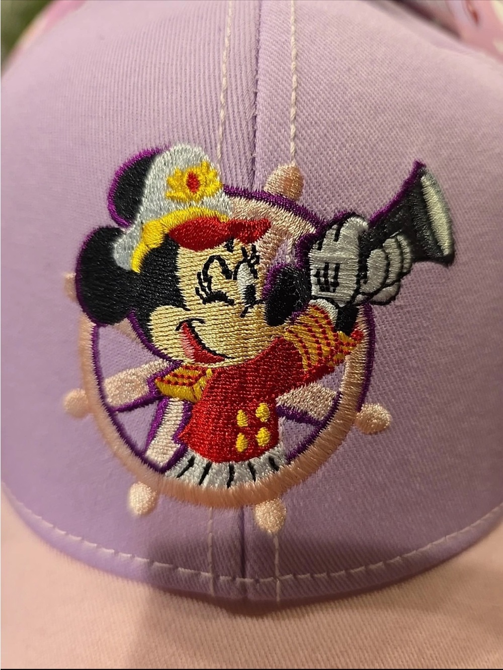 Like New! Minnie Mouse Disney Cruise Ear Girls Baseball Hat - Picture 3 of 5